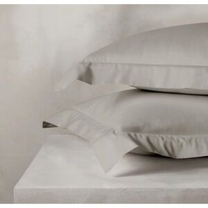 Boll & Branch Reserve Standard Sham Pewter Gray 100% Organic Cotton 20x26 New